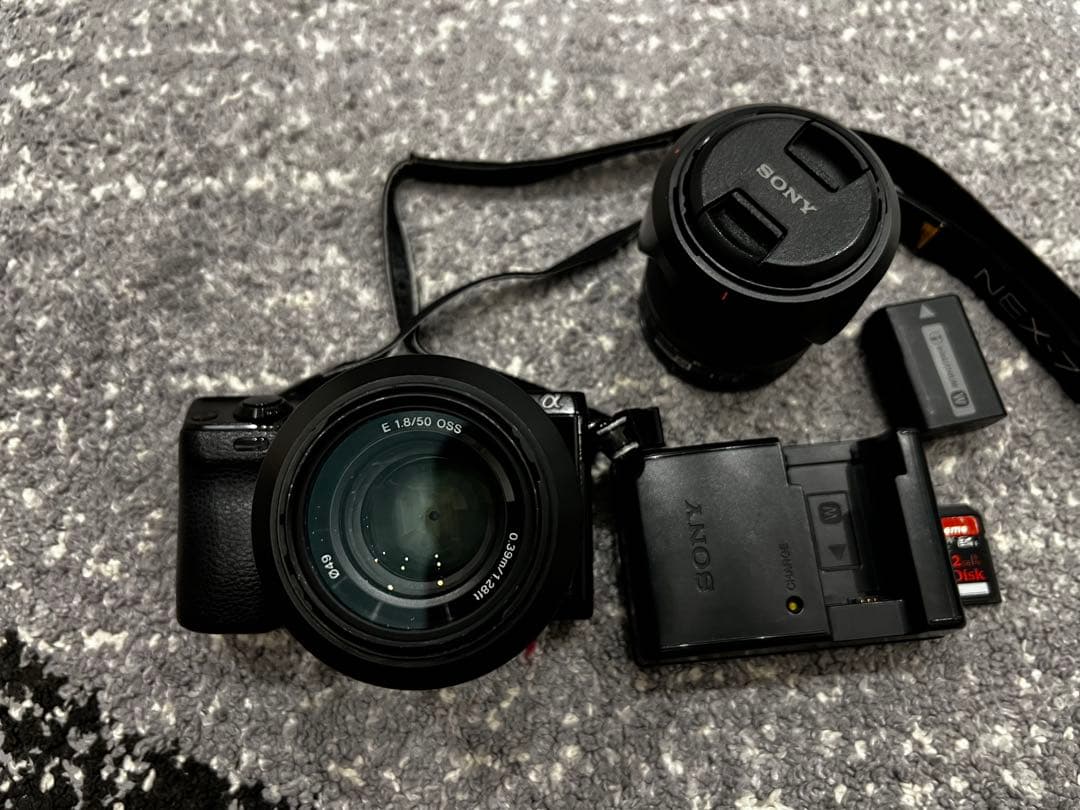 Sony Mirrorless Interchangeable Lips Nex-7 Sel1855 Sel50F18