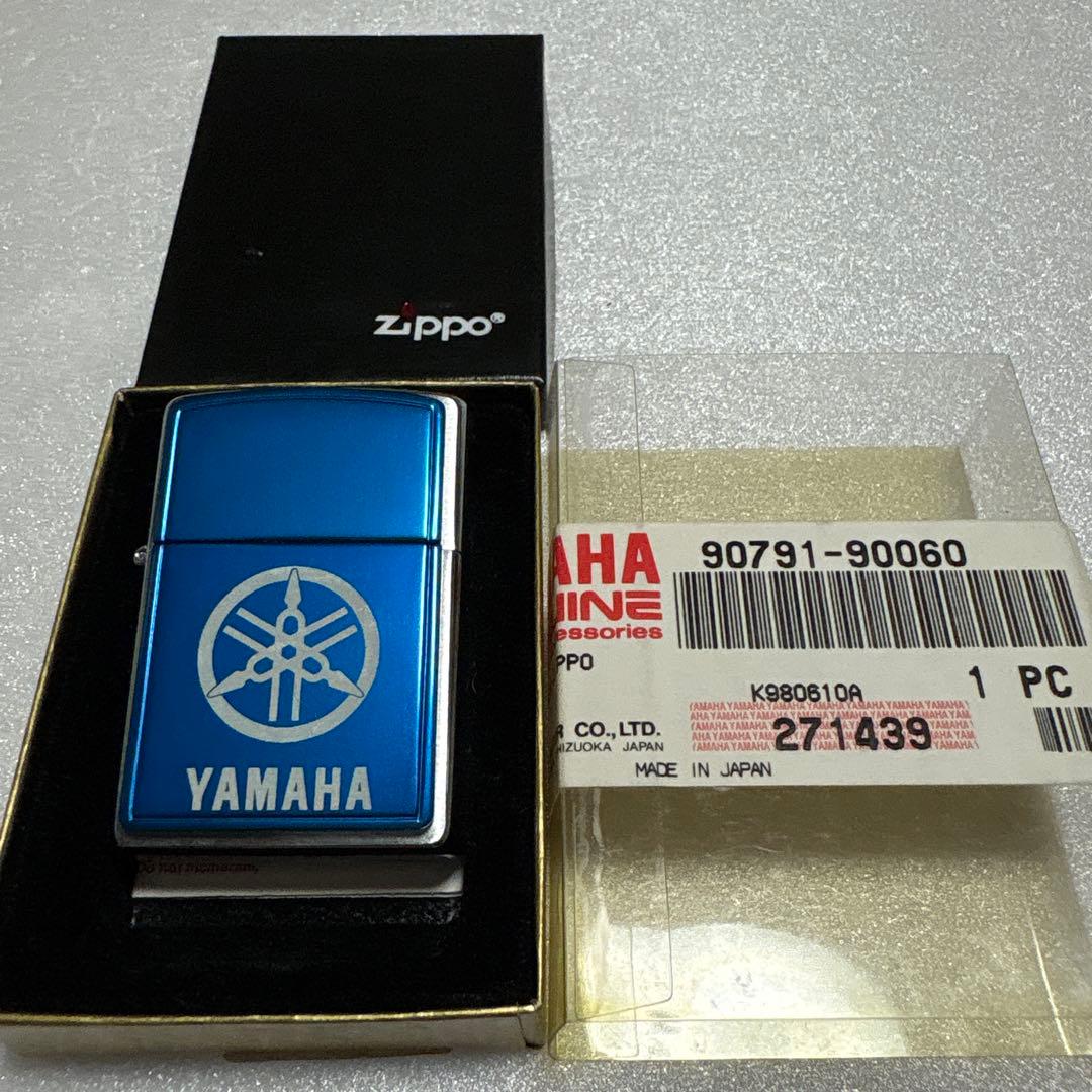 Zippo Lighters Yamaha Blue Tuning Fork 2002