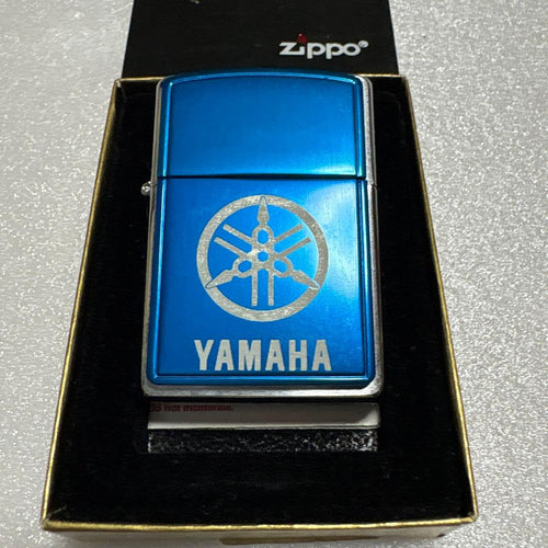 Zippo Lighters Yamaha Blue Tuning Fork 2002