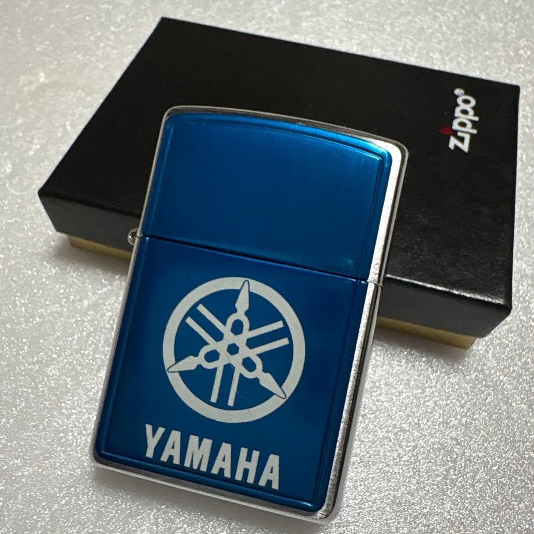 Zippo Lighters Yamaha Blue Tuning Fork 2002