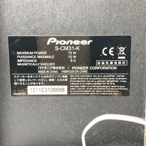 Pioneer Cd Md Cassette Deck X-Cm31-K