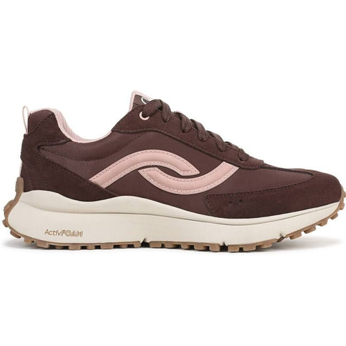 Sneakers Ryka Jetsetter Womens Laceup Chicory Brown Pink