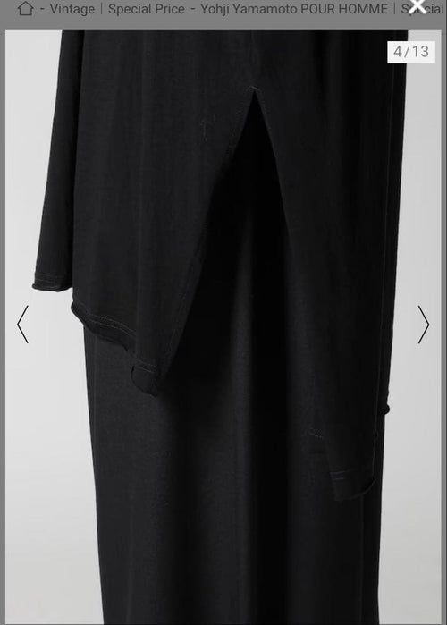 Yohji Yamamoto T-Shirts Pour Homme Diorama Jersey Big T 3