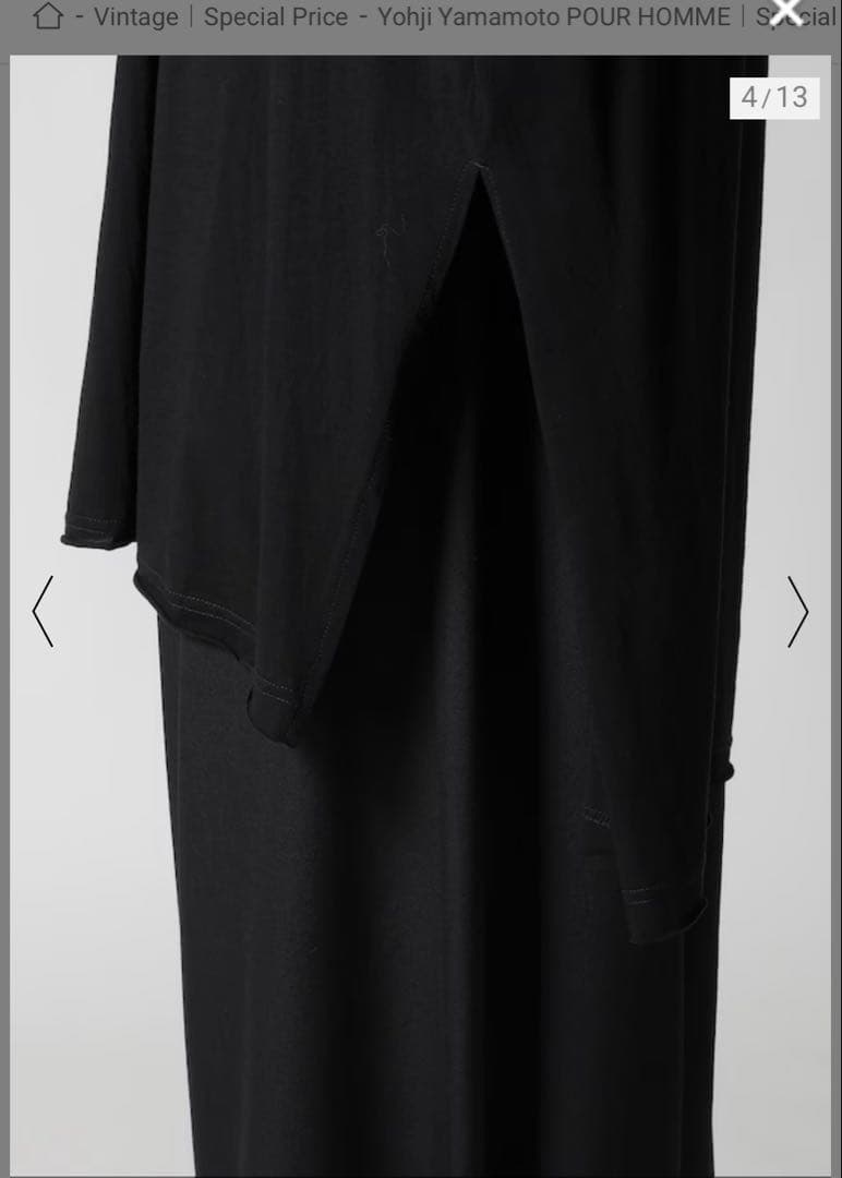 Yohji Yamamoto T-Shirts Pour Homme Diorama Jersey Big T 3
