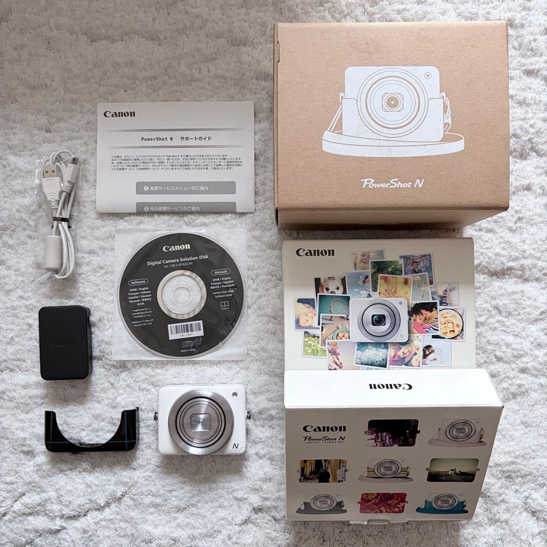 Canon Compact Digital Cameras Powershot N White