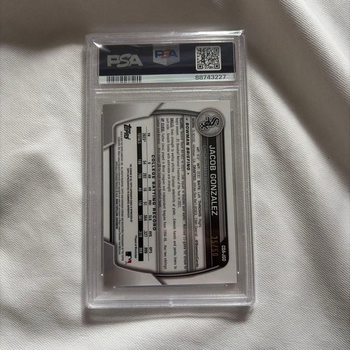Mlb 2023 Bowman Draft Jacob Gonzalez Psa 9