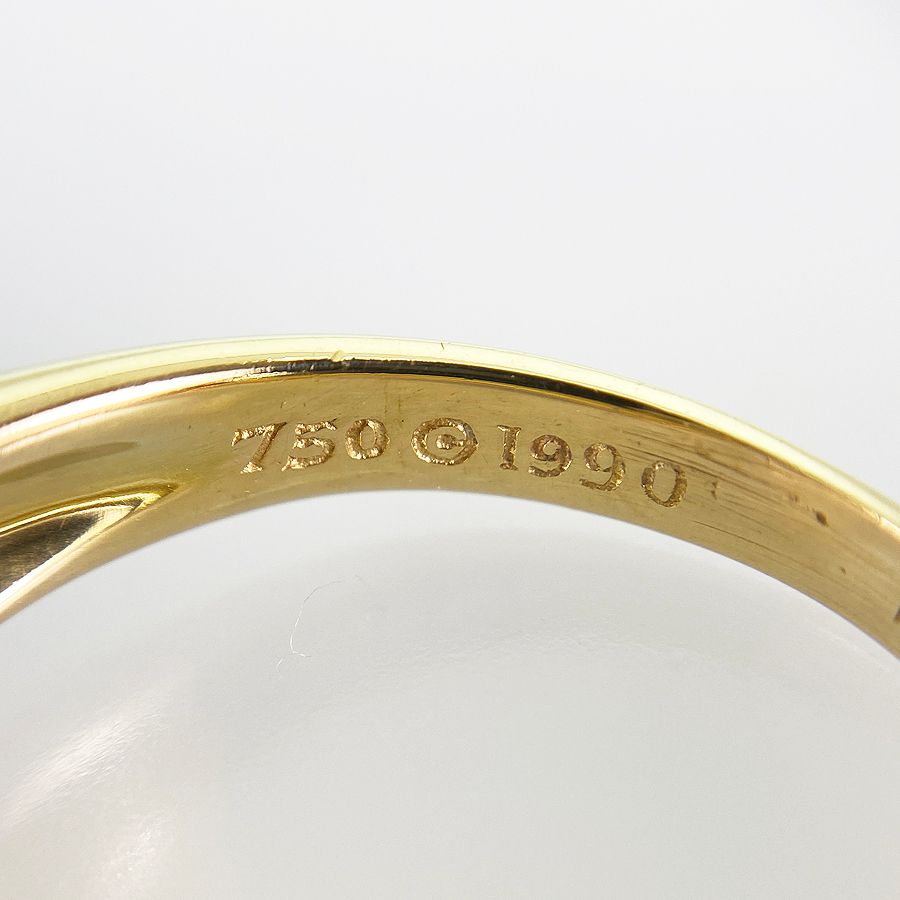 Tiffany Ring Tiffany&Co. K18Yg 14.5 (54-55) Sst