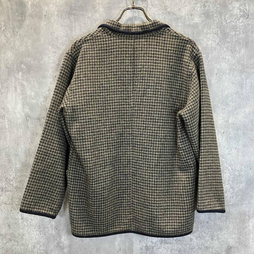 Others 80S Archive Comme Des Garcons Plaid Wool Pajama Shirt Jacket Beige