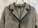Others 80S Archive Comme Des Garcons Plaid Wool Pajama Shirt Jacket Beige