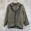 Others 80S Archive Comme Des Garcons Plaid Wool Pajama Shirt Jacket Beige