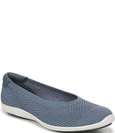 High Heel Pumps Ryka Womens Clever Knit Ballet Flats Flintstone Blue