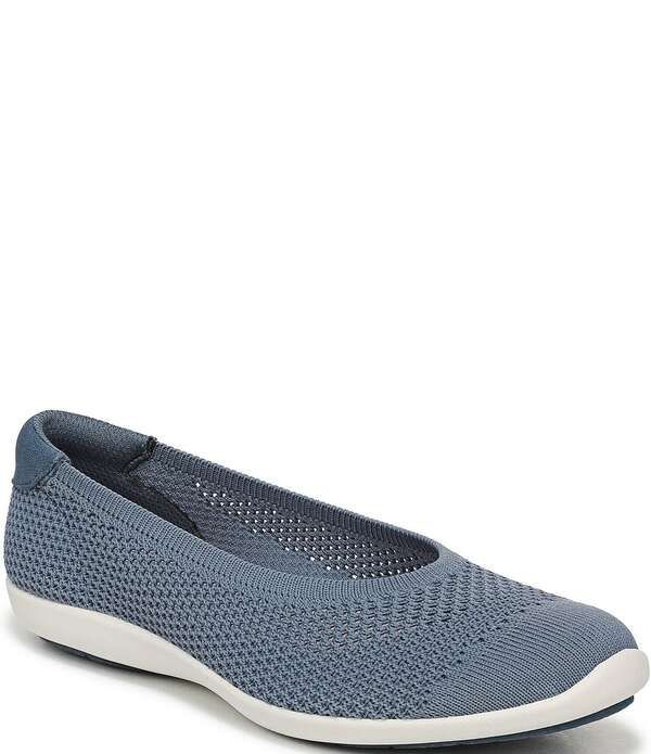 High Heel Pumps Ryka Womens Clever Knit Ballet Flats Flintstone Blue