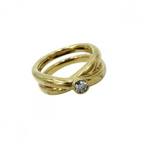 Tiffany Ring Au750 18 Yg Tiffany&Co. K18 8 9.8G