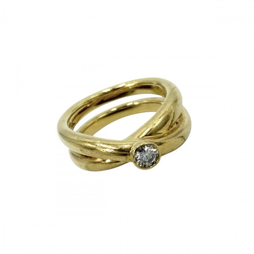Tiffany Ring Au750 18 Yg Tiffany&Co. K18 8 9.8G