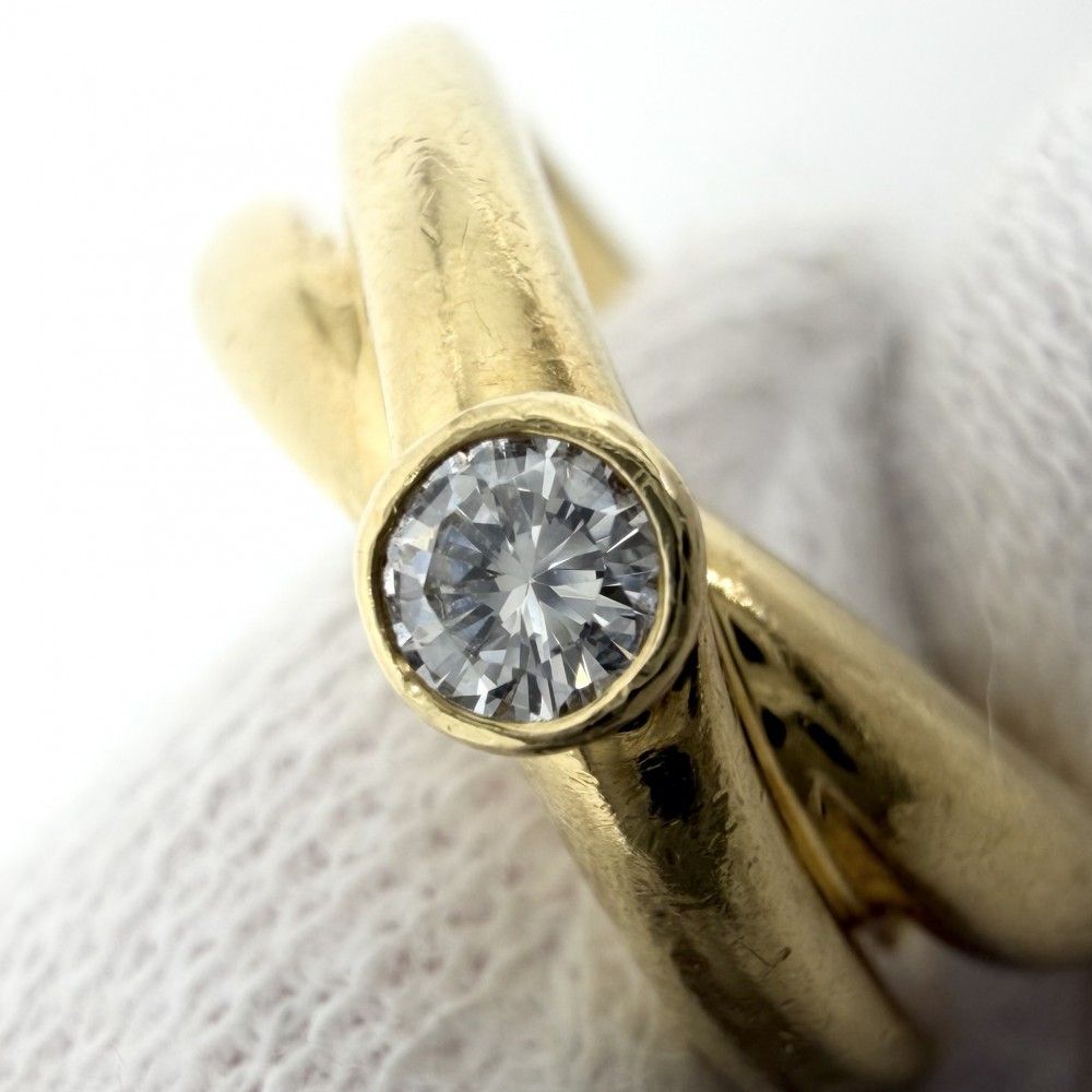 Tiffany Ring Au750 18 Yg Tiffany&Co. K18 8 9.8G