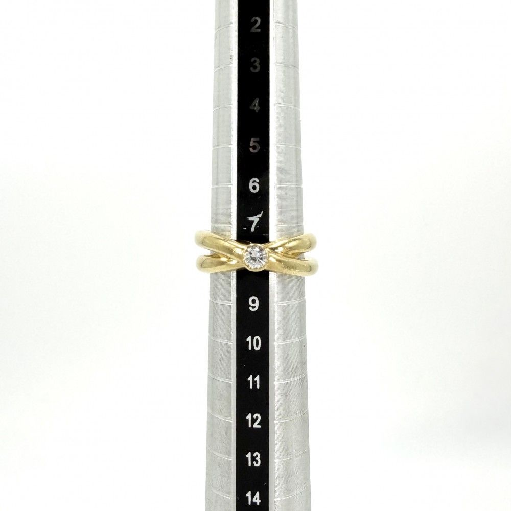Tiffany Ring Au750 18 Yg Tiffany&Co. K18 8 9.8G