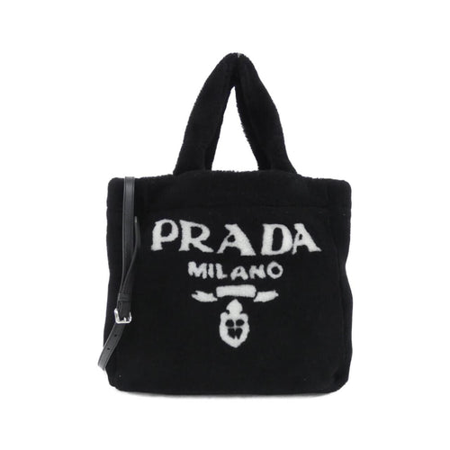 Prada Tote Bag 1Bg374 Nero+Bianco(