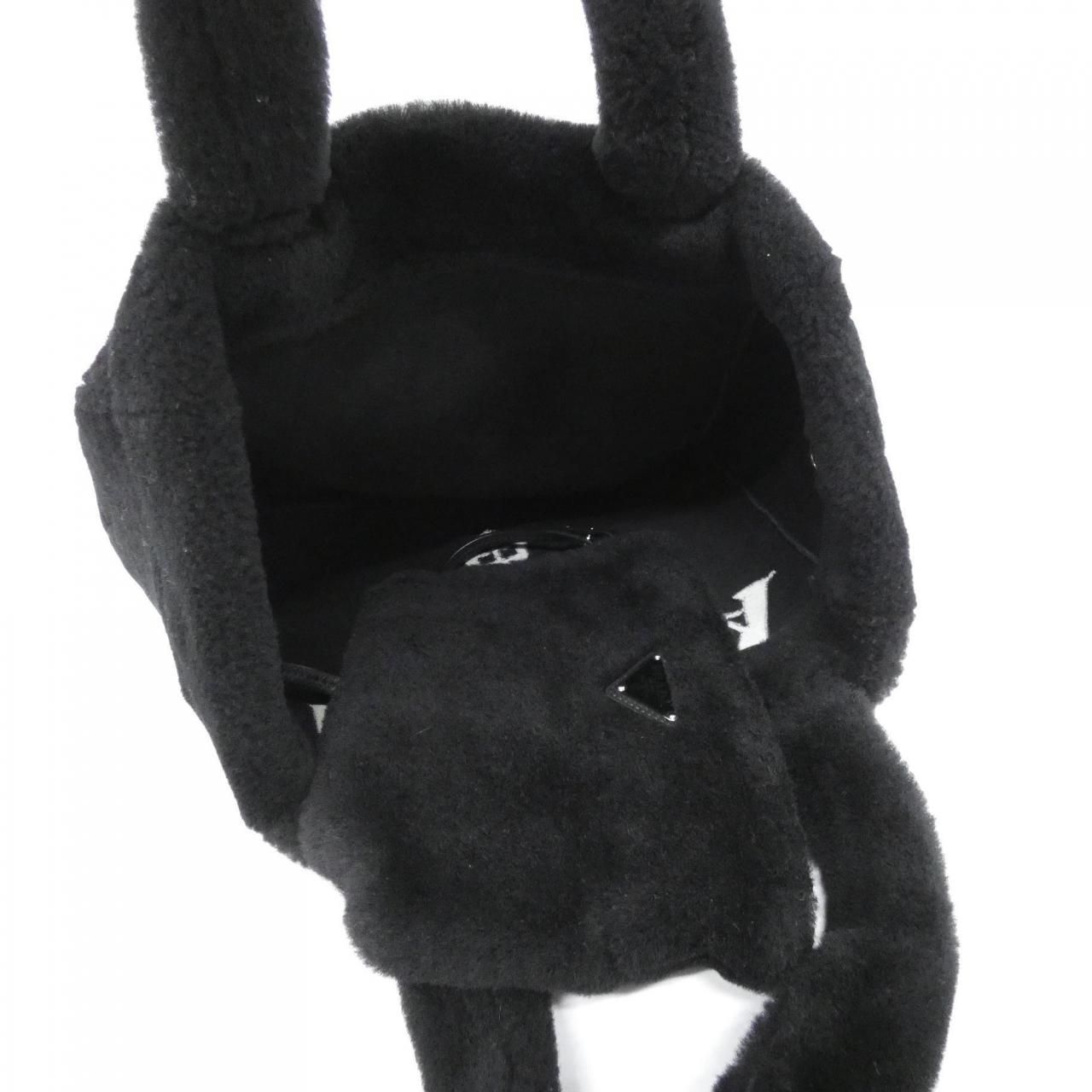 Prada Tote Bag 1Bg374 Nero+Bianco(