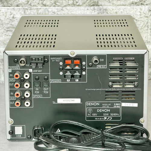 Denon Mini Component Systems D-Ma3 Cd Md