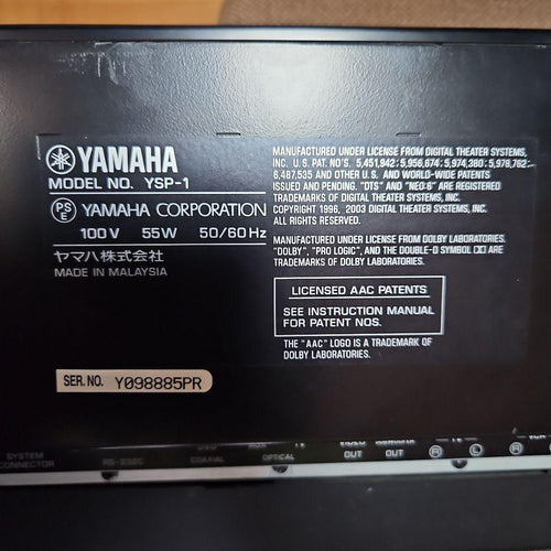 Yamaha Surround Speakers, Rear Soundbars Yps-1 42