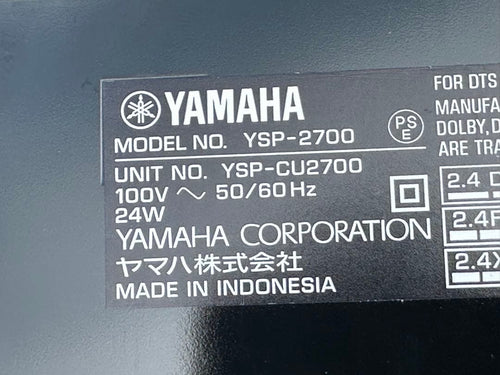 Yamaha Surround Speakers, Rear Soundbars Ysp-2700