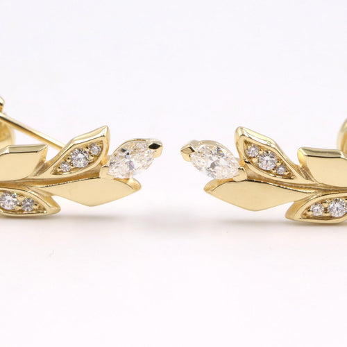 Tiffany Earrings (For One Ear) Co K18 Used A