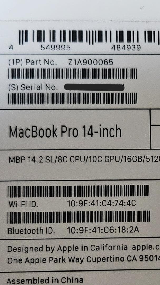 Macbook Body Pro M3 16Gb 512Gb 14Inch