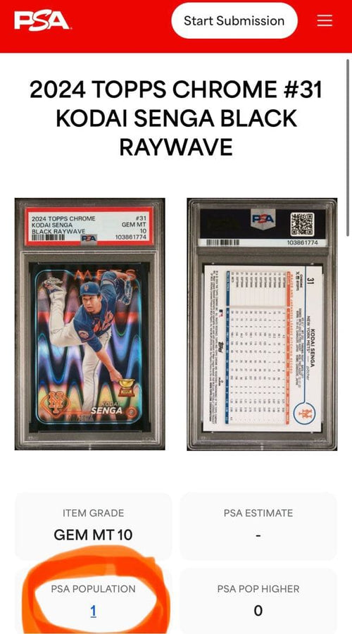 Mlb 10 1 /Psa10/ /Topps/Mlb