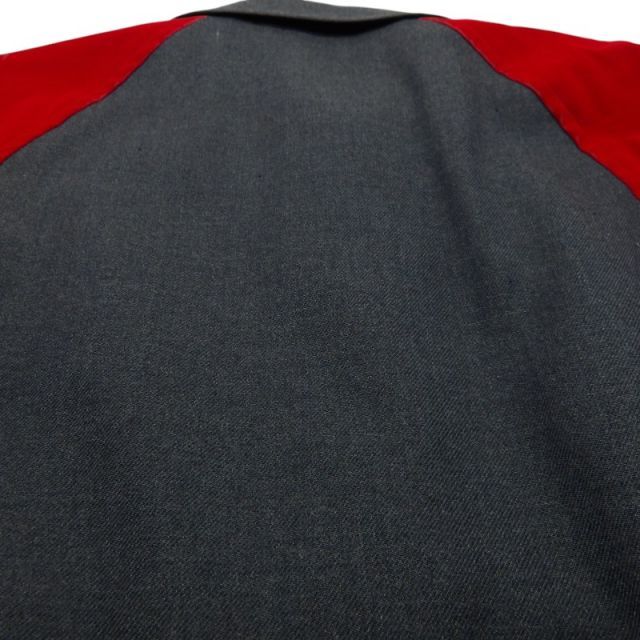 Others Comme Des Garcons 90S Velor Ducking Gray&Red L Gray Red
