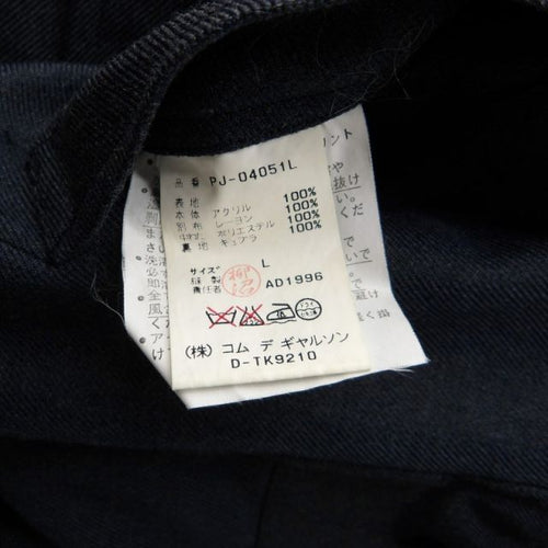 Others Comme Des Garcons 90S Velor Ducking Gray&Red L Gray Red
