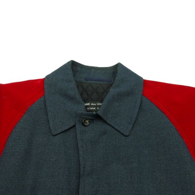 Others Comme Des Garcons 90S Velor Ducking Gray&Red L Gray Red