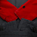 Others Comme Des Garcons 90S Velor Ducking Gray&Red L Gray Red