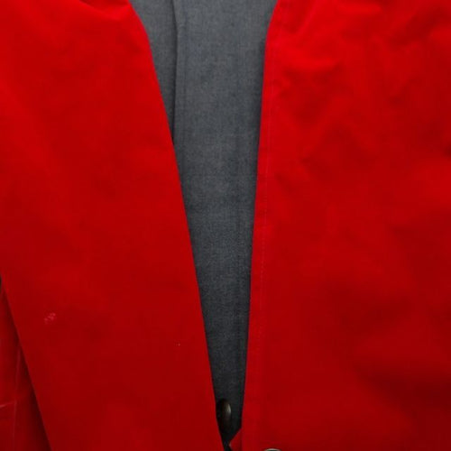 Others Comme Des Garcons 90S Velor Ducking Gray&Red L Gray Red