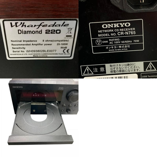 Onkyo Speaker 186000 Cd Wharfedale Diamond 220 Cr-N765