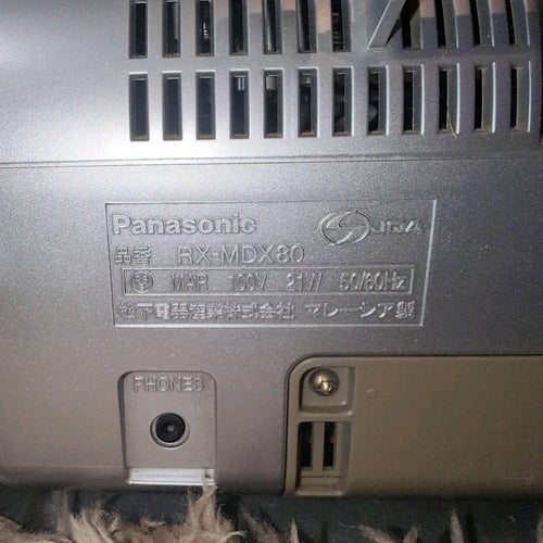 Panasonic Cd, Md Cassette Decks Rx-Mdx80
