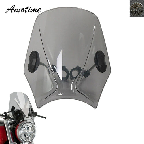 No Brand Others Motorcycle Windshield Windscreen Wind Deflector Round Headlight