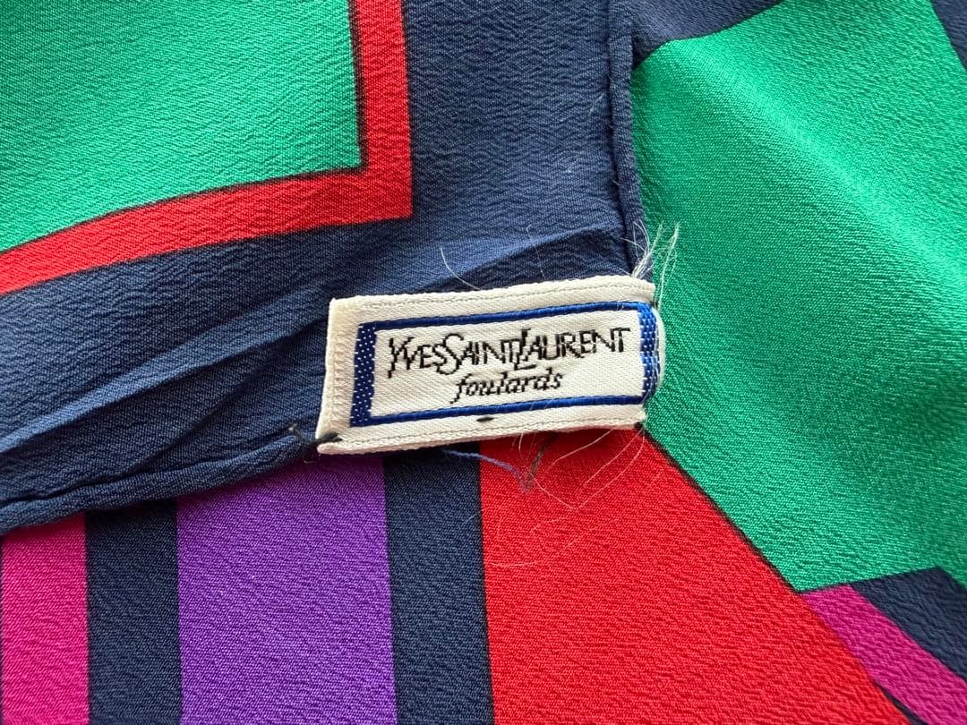 Yves Saint Laurent Bandanas Thin Scarves 100%