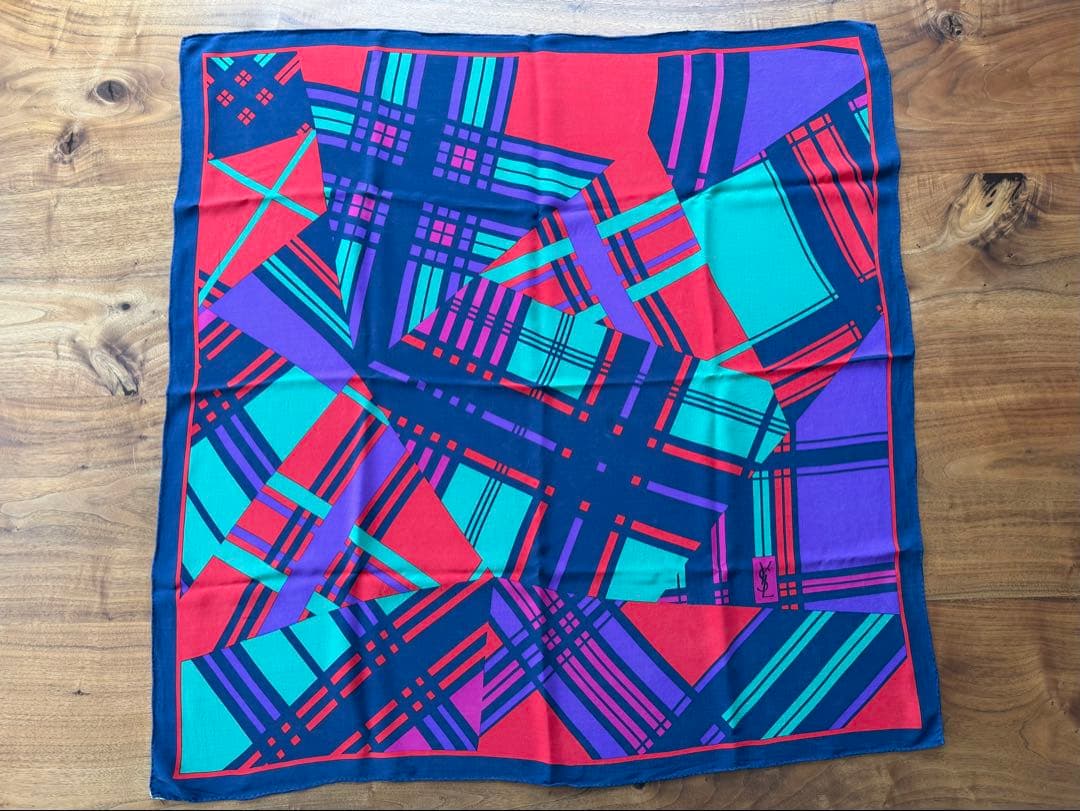 Yves Saint Laurent Bandanas Thin Scarves 100%