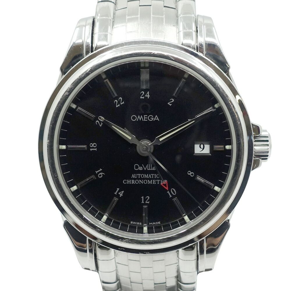 Omega Automatic Winding Clock Gmt 4533.50.00 Ss Bk Oh
