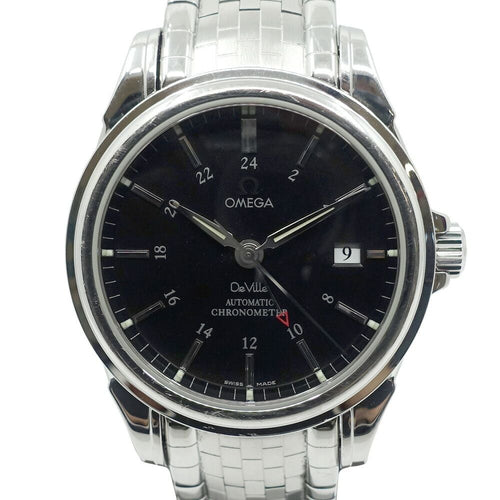 Omega Automatic Winding Clock Gmt 4533.50.00 Ss Bk Oh