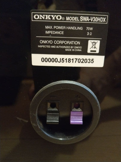Onkyo Subwoofers Swa-V30Hdx 70W