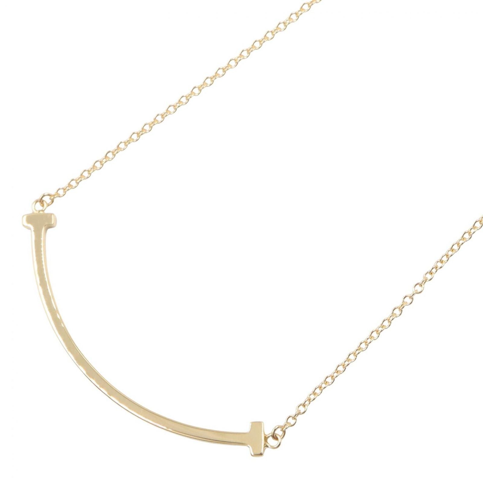 Tiffany Necklace Co T 40.5/45.5 K18 Used A