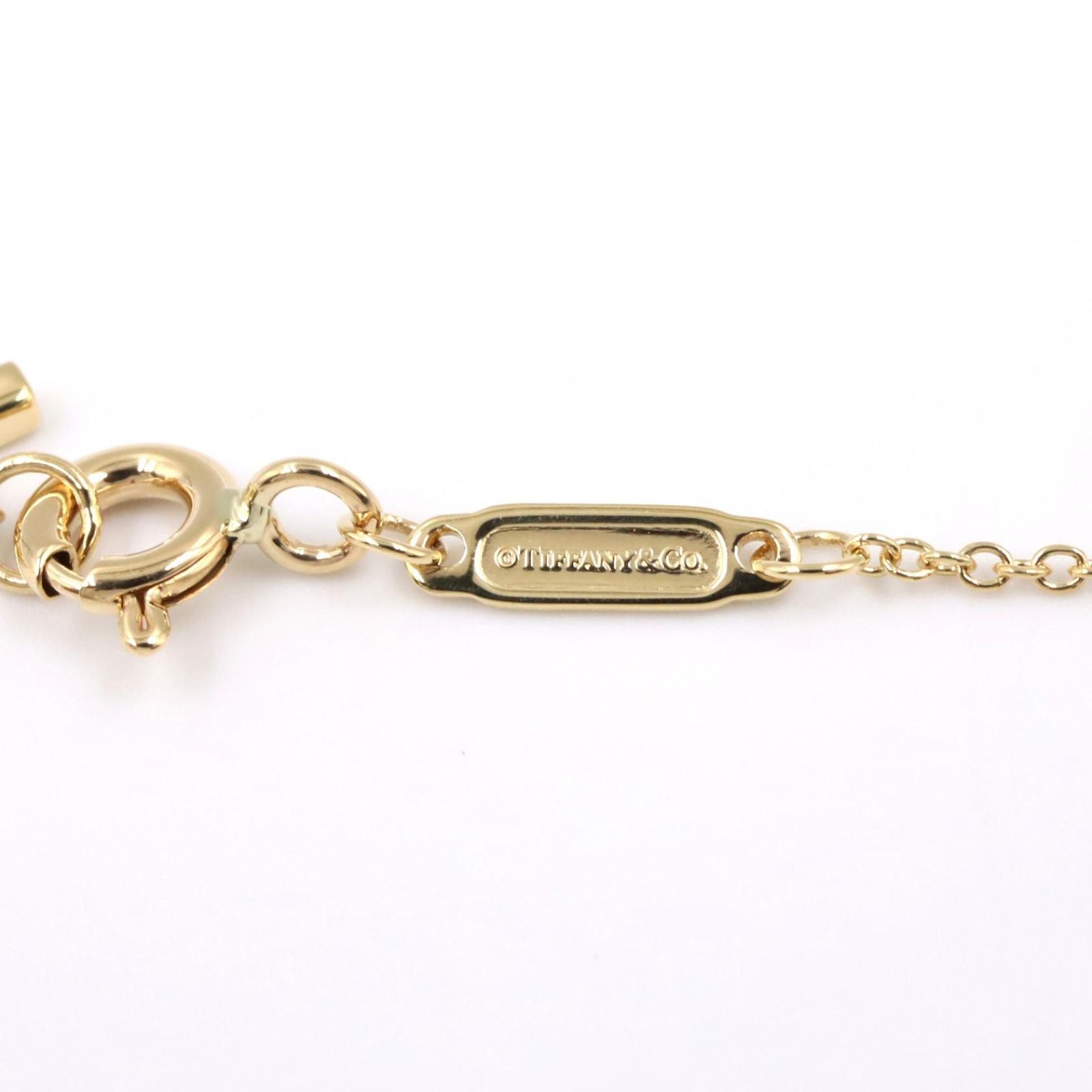 Tiffany Necklace Co T 40.5/45.5 K18 Used A