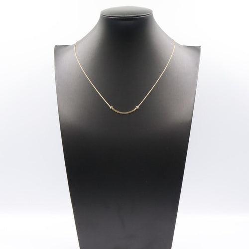Tiffany Necklace Co T 40.5/45.5 K18 Used A