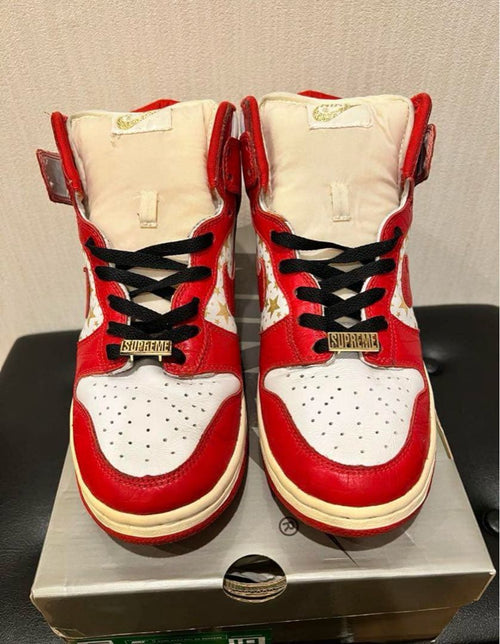 Supreme Sneakers Nike Dunk High Pro Sb White Varsity Red