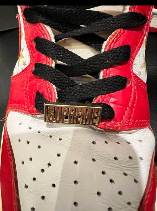 Supreme Sneakers Nike Dunk High Pro Sb White Varsity Red