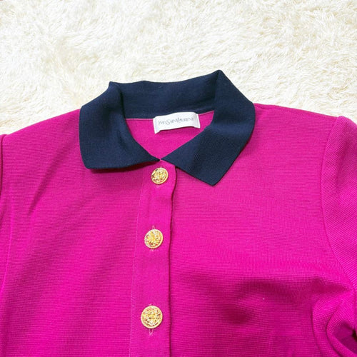 Yves Saint Laurent Long-Sleeve Three-Quarter-Sleeve