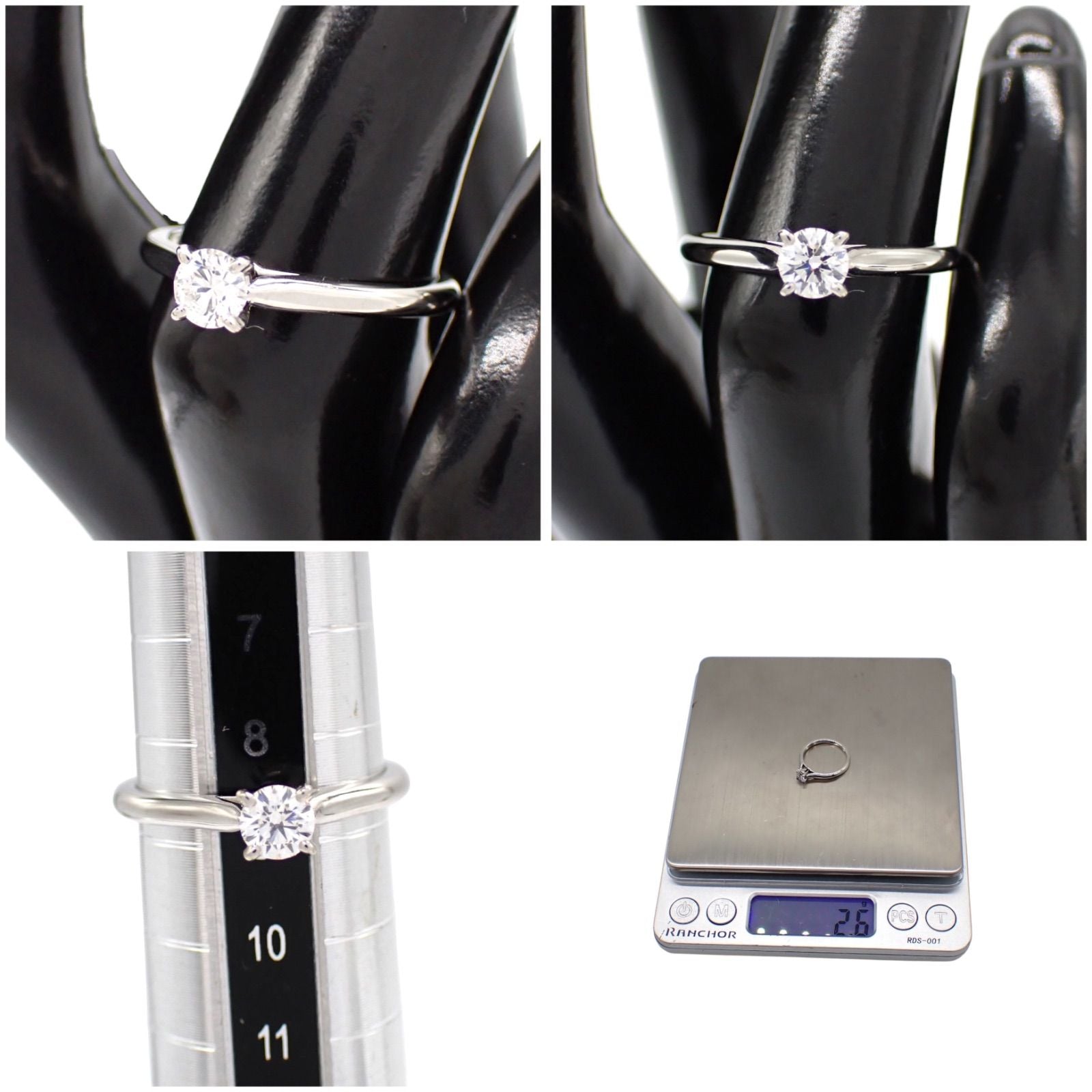 Cartier Ring 49 0.25Ct 1895 F Vs1 Ex Vg Pt950 4969