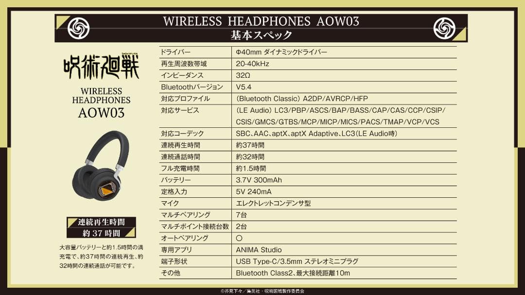 Wireless Headphones Onkyo Anima Aow03