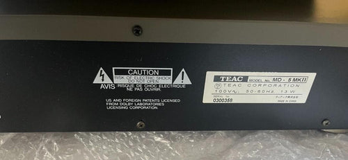 Teac Players Md-5Mk Md-5Mk2 Md